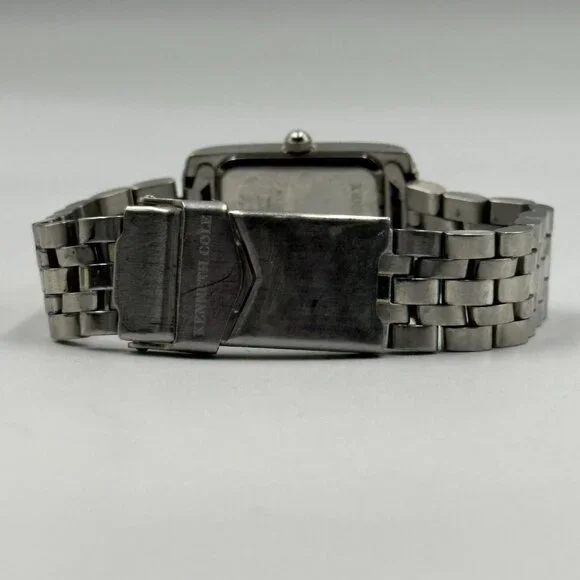 3/$30 Kenneth Cole Watch Women All Stainless Steel 21MM Case New Battery 6.75" - Picture 6 of 12
